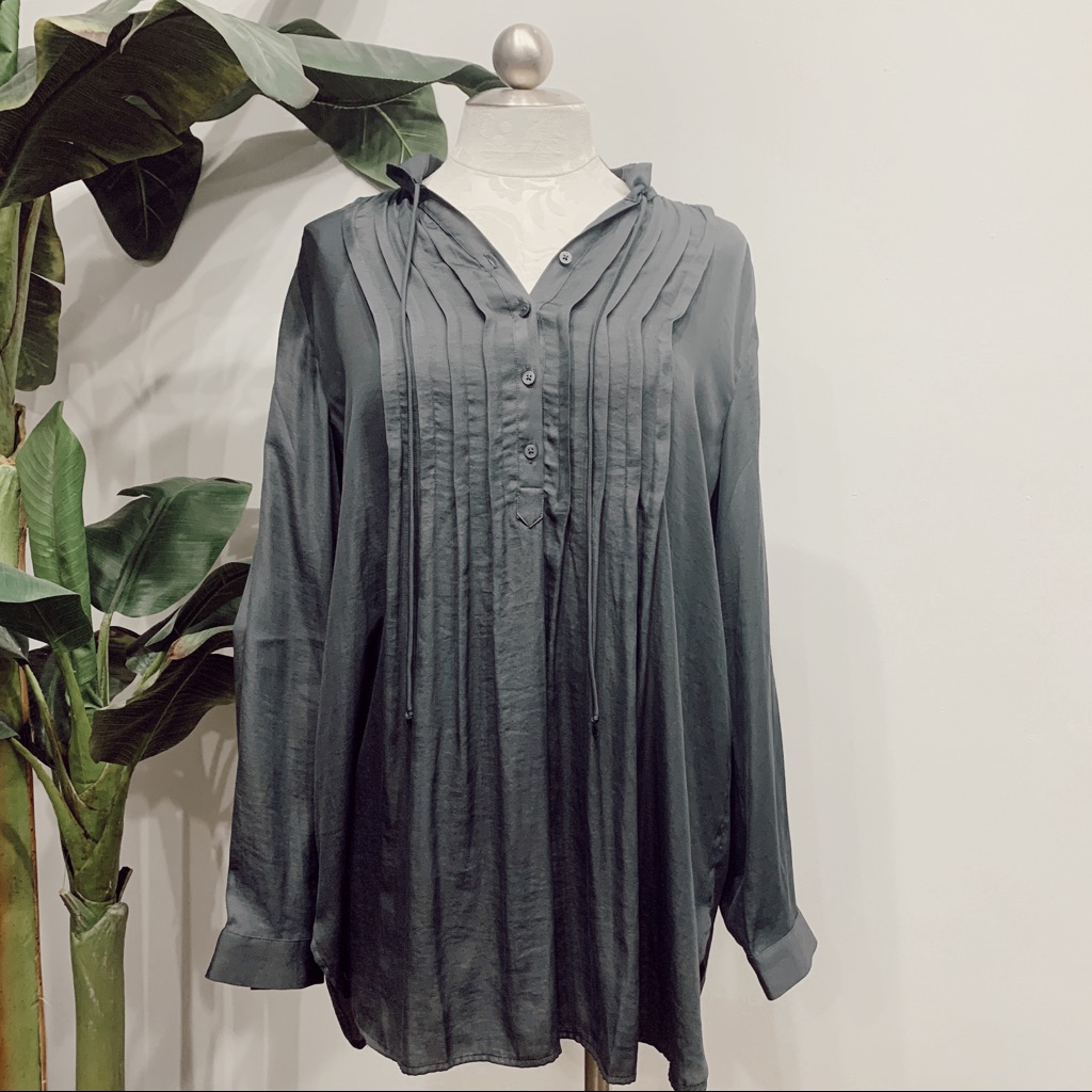 Pleated Pullover Top